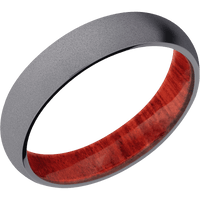 Tantalum + Sand Finish + Red Heart