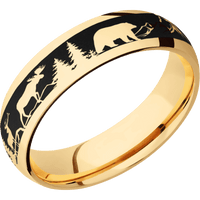 10K Yellow Gold + Polish Finish