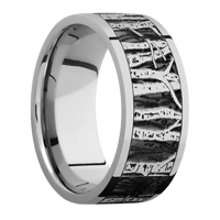 9mm wide Flat Titanium Ring with Polish Finish / Aspen Design