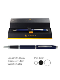 Century® II Blue Lacquer Rollerball Pen