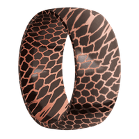 10mm wide Domed Darkened Superconductor Ring with Polish Superconductor Finish