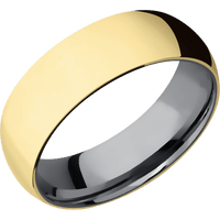 14K Yellow Gold + Polish Finish + Tantalum