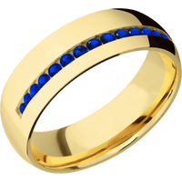 18K Yellow Gold + Polish Finish