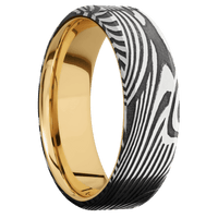 Sunset + Acid Finish + 10K Yellow Gold