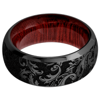 Zirconium + Satin , Polish Finish + Blood Wood