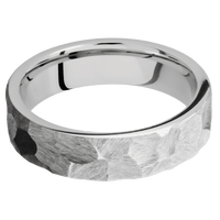 14K White Gold + Rock Finish