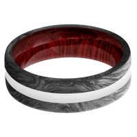 Forged Carbon Fiber + None Finish + Blood Wood