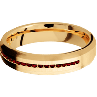 10K Yellow Gold + Crosssatin , Satin Finish