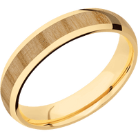 14K Yellow Gold + Polish Finish