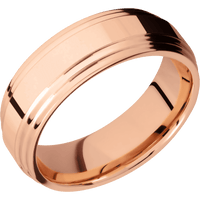 14K Rose Gold + Polish , Polish Finish