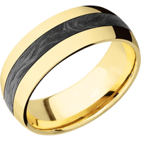 14K Yellow Gold + Polish Finish