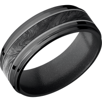 Zirconium + Polish , Polish Finish + Dark Grey