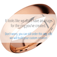 10K Rose Gold + Satin , Polish Finish