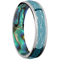 Palladium + Polish Finish + Abalone