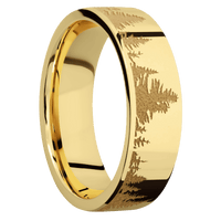 14K Yellow Gold + Polish Finish