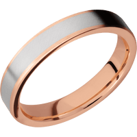 18K Rose Gold + Satin Finish
