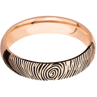 14K Rose Gold + Polish Finish