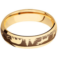 10K Yellow Gold + Polish Finish