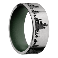 Titanium + Satin Finish + Highland Green