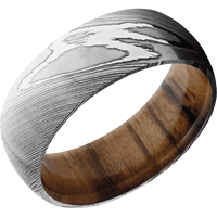 Damascus + Polish Finish + Teak