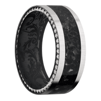 Zirconium + Crosssatinsilver Finish + Black