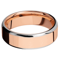14K Rose Gold + Polish , Polish Finish