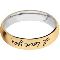 10K Yellow Gold + Satin Finish + Cobalt Chrome