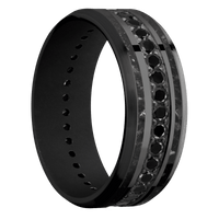 Zirconium + Polish , Satin Finish + Black