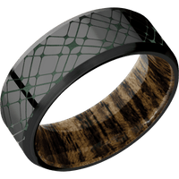 Zirconium + Polish , Satin Finish + Bocote