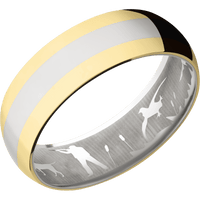 14K White Gold + Polish Finish