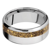 10K White Gold + Bead , Bead Finish
