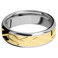 14K White Gold + Polish , Polish Finish