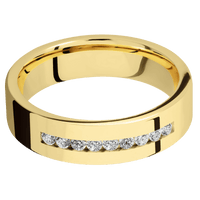 14K Yellow Gold + Polish Finish
