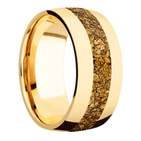 14K Yellow Gold + Polish Finish