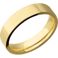 10K Yellow Gold + Satin Finish