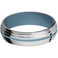 Titanium + Polish , Polish Finish + Polar Blue