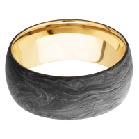 Forged Carbon Fiber + None Finish + 10K Yellow Gold