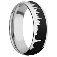 18K White Gold + Polish Finish + 14K White Gold