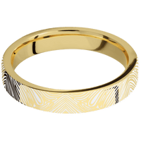 14K Yellow Gold + Polish Finish