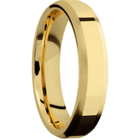 10K Yellow Gold + Polish , Satin Finish
