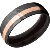 Zirconium + Hammer , Hammer Finish + Madagascar Rose Wood