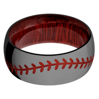 Zirconium + Polish Finish + Blood Wood