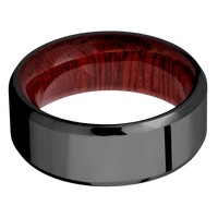 Zirconium + Polish , Polish Finish + Blood Wood