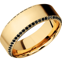 14K Yellow Gold + Anglesatin , Polish Finish