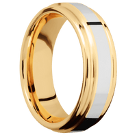 14K Yellow Gold + Polish , Polish Finish