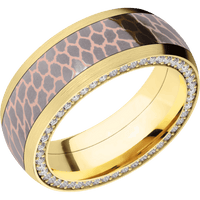 10K Yellow Gold + Satin Finish