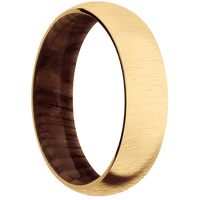 14K Yellow Gold + Crosssatin Finish + Sequoia