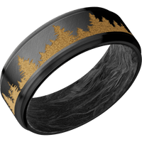 Zirconium + Anglesatin , Satin Finish + Forged Carbon Fiber