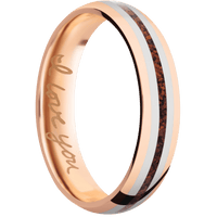 14K Rose Gold + Polish Finish