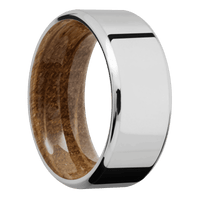 18K White Gold + Polish , Polish Finish + Whiskey Barrel